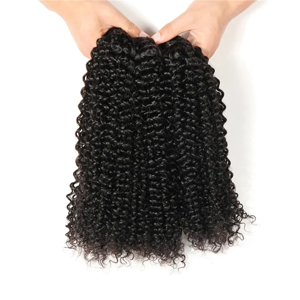 Curly Human Hair Bundles Malaysian Virgin Extensions Weft_voghion.com