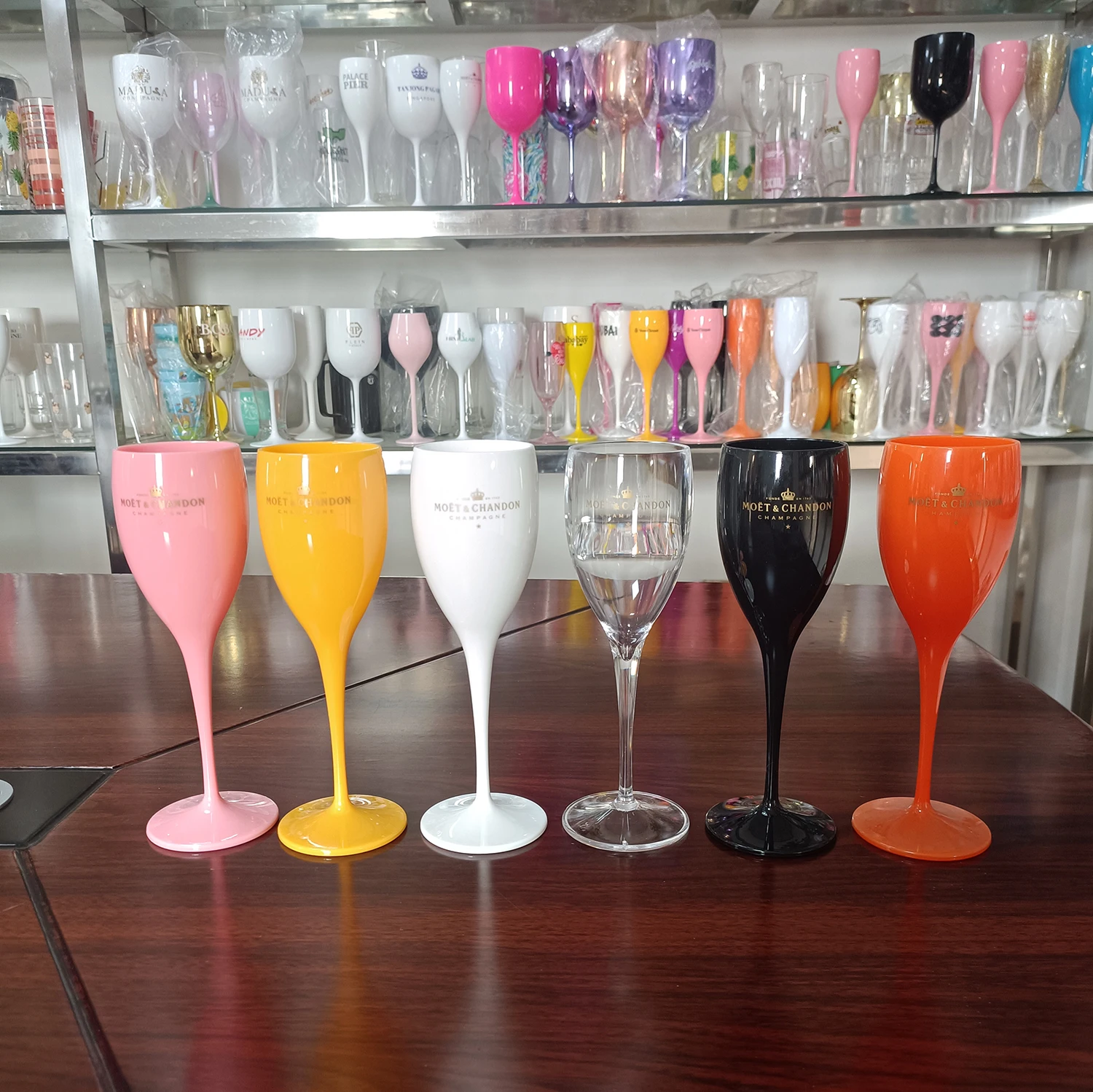 Bst High Quality Unbreakable Goblet Wine Glass Acrylic Custom Printing