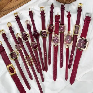 GEDI Vintage Watch for Women Fashion Trend Ankola Retro Simple Design with Leather Band Fashion Trend Quartz Custom Watch Logo