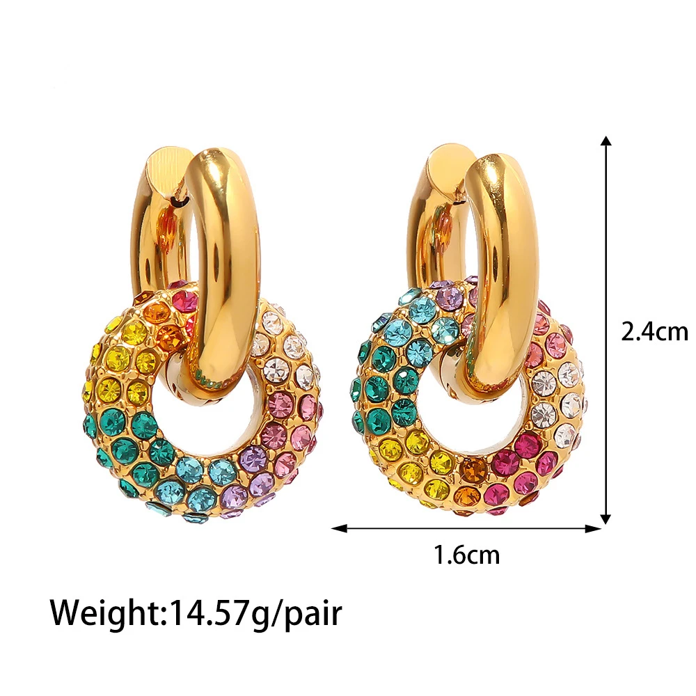Sseesy Joyas Zircon Plated Gold Custom Stainless Steel Fashion Bulk