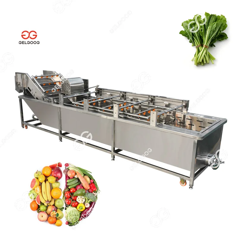 Commercial Clean Root Leafy Vegetable Asparagus Washing Equipment Line Vegetable Washing Peeling Machine