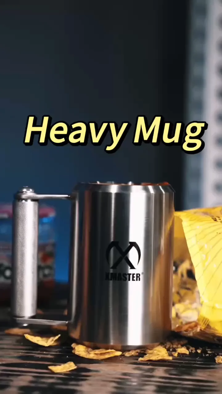 XMASTER Heavy Mug - 10kg Stainless Steel Strength Training
