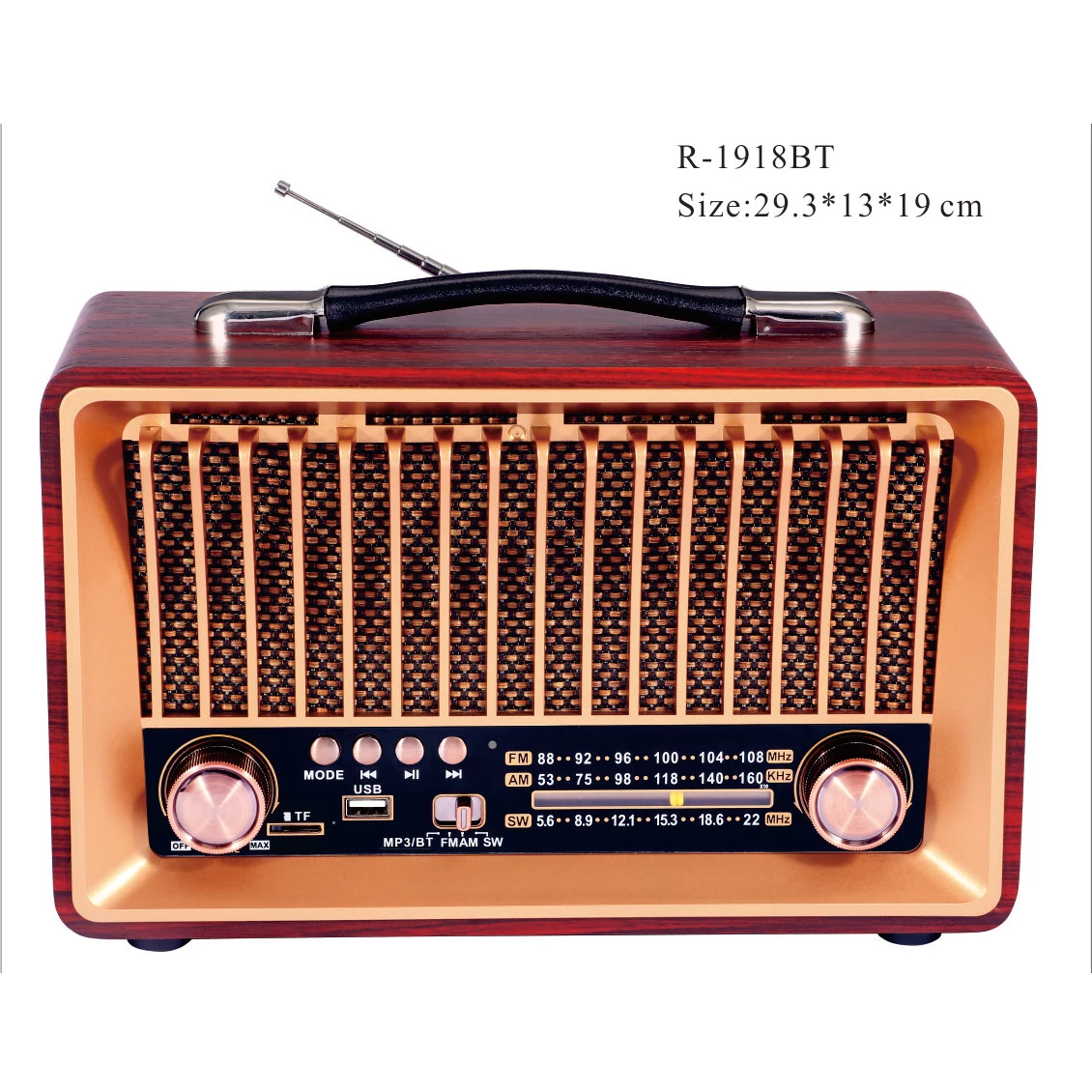 Compre Nuevo Retro Radio Vintage Fm Am Sw Multi-banda Cajas De