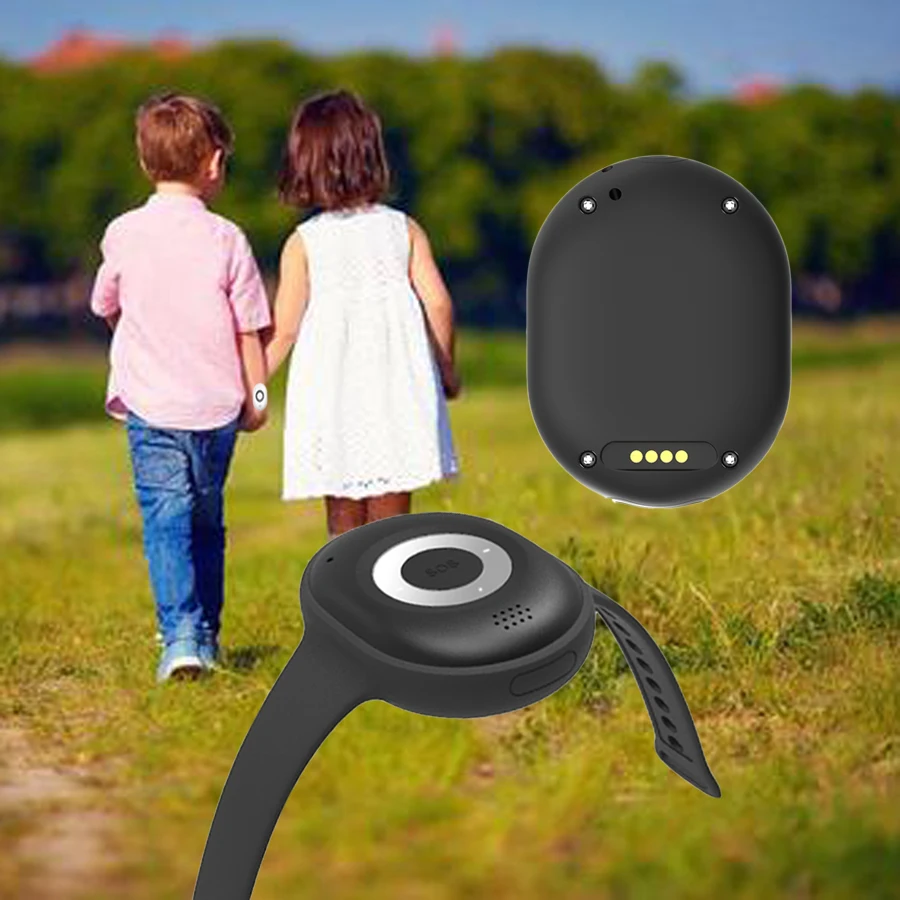 4g Sos Panic Button Mini Children Gps Tracker Necklace With Fall
