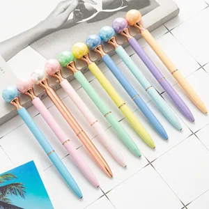 Custom Logo Business Gift Pen Pearl Metal Ballpoint Pen for Advertising Promotional Ball Pens Cute Colorful Pen on Wholesale