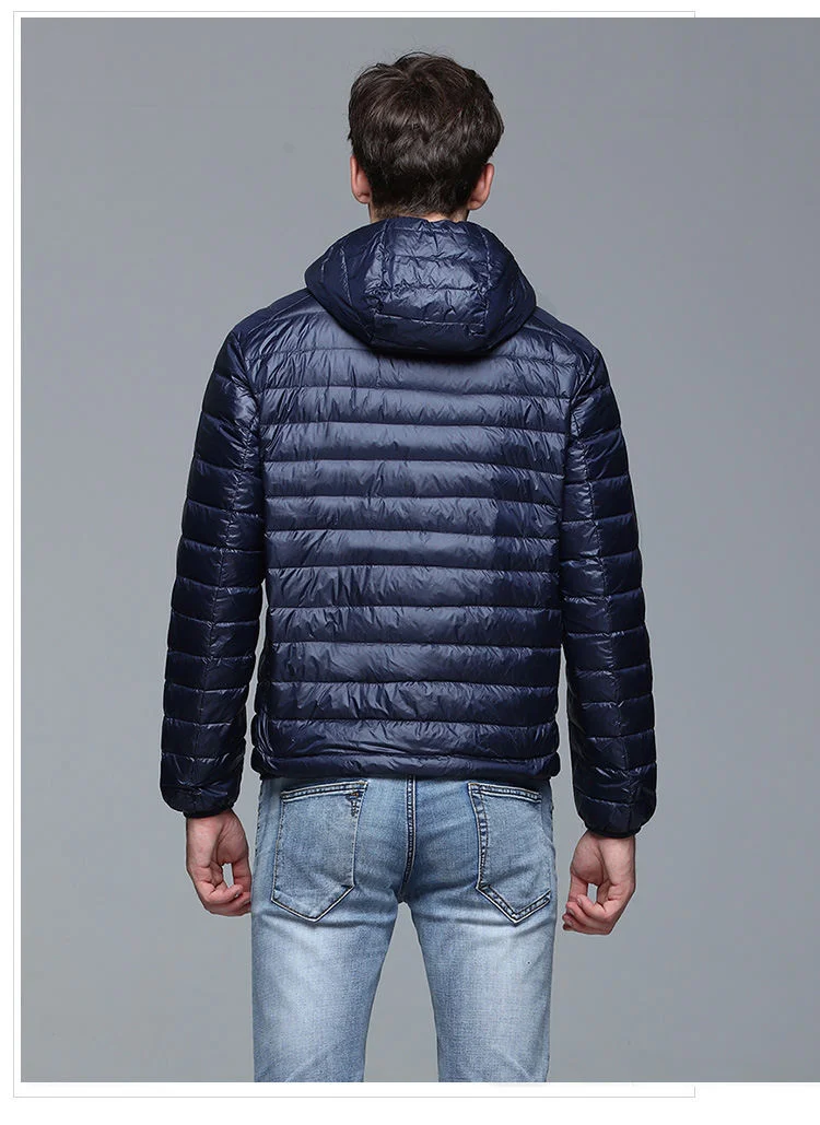 Fashion Stylish Custom Design Unisex Winter Lightweight Coat Hooded Outdoorwear Men Thermal Puffer Coat Men's Winter Jacket
