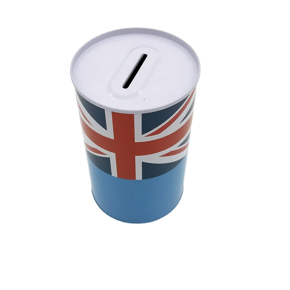 OEM LYtin 재활용 친환경 맞춤형 색상 원형 틴 코인 저금통