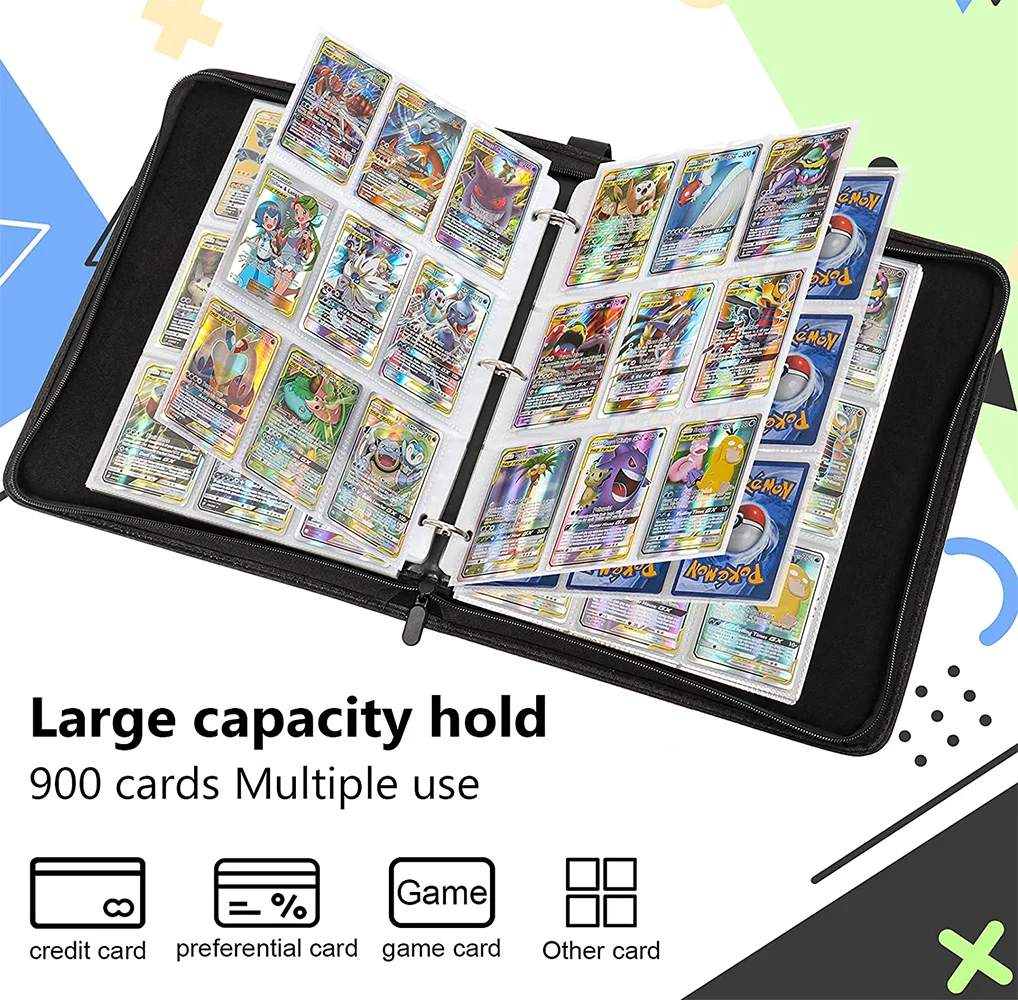 Pokemon Binder 900 Cards - Perfect for Card Collectors Pokemon Binder 900 Cards - Perfect for Card Collectors