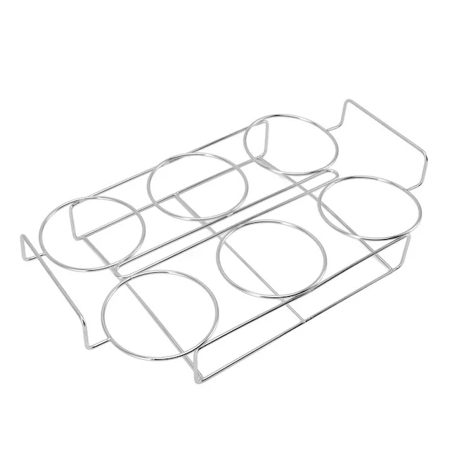Household Desktop 6 Large Sized Cup Troughs for Whiskey Teacup Beer Mug or Juicing Mug Iron Wire Coffee Cup Holder