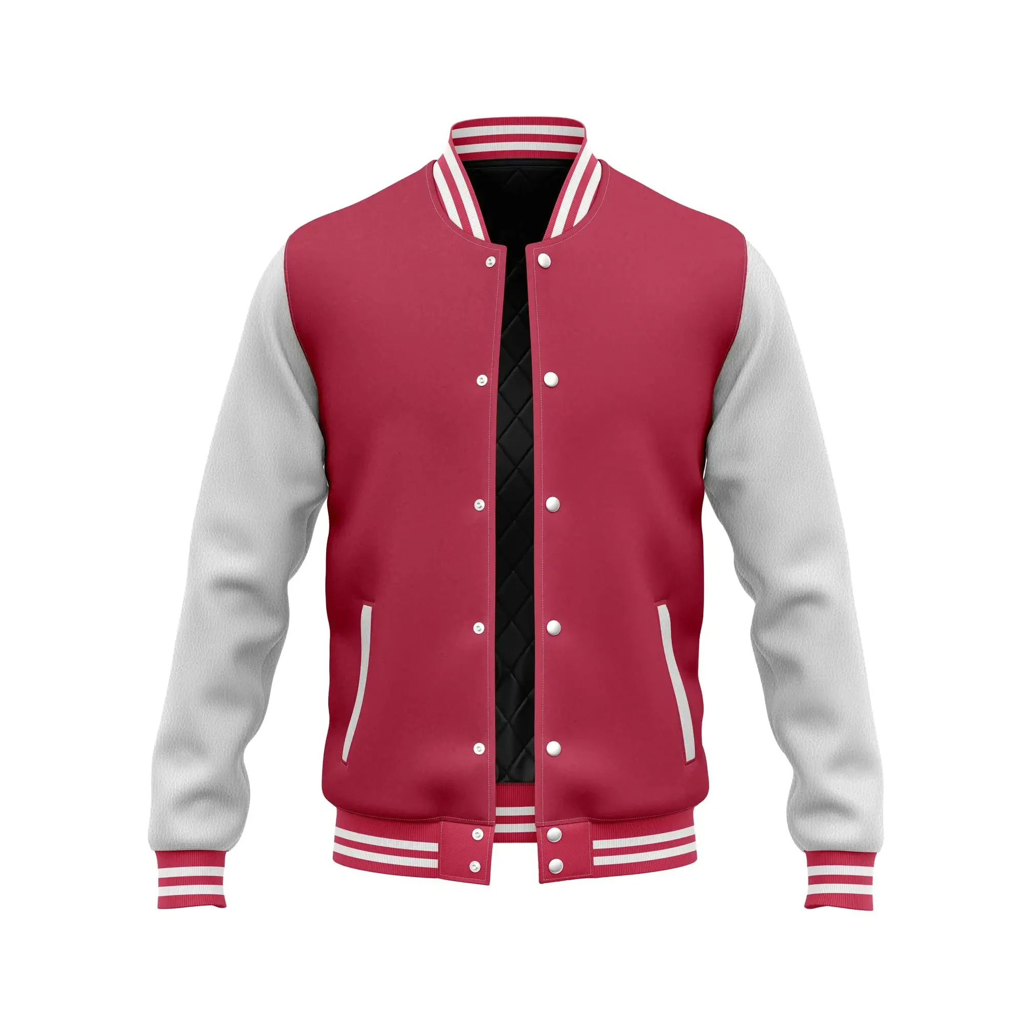 Varsity Baseball Letterman Wool and Leather Premium Quality Unisex Basketball Jacket mens_voghion.com