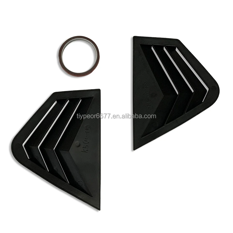 product tiypeor glossy black quarter window louver shutter side vent  for kia k5 optima 2011   2015-7