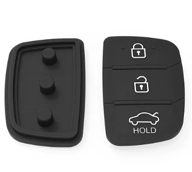 Car Key Shell Button Pads Remote Car  Key Case Rubber Button Pad Suitable for Kia K2 K5 Hyundai Ix35 Mistra Santa Fe Elantra