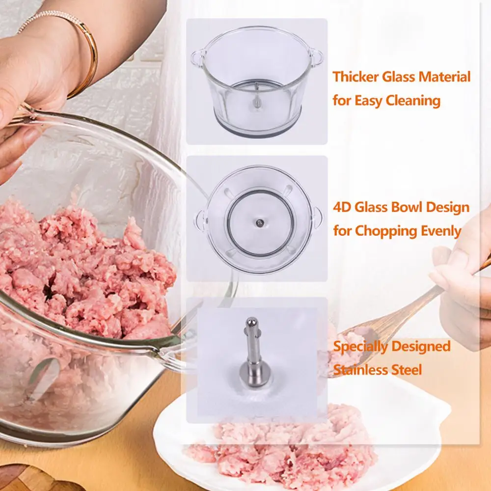 Kitchen Appliance Electric Stainless Steel Onion Chopper - China