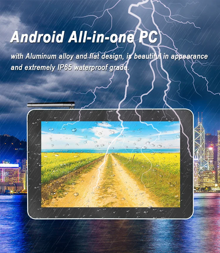 11.6 Inch Fanless Android All-in-One Industrial Touch Screen Panel PC Wall-Mountable/Desktop Network Port/USB Linux Tablet