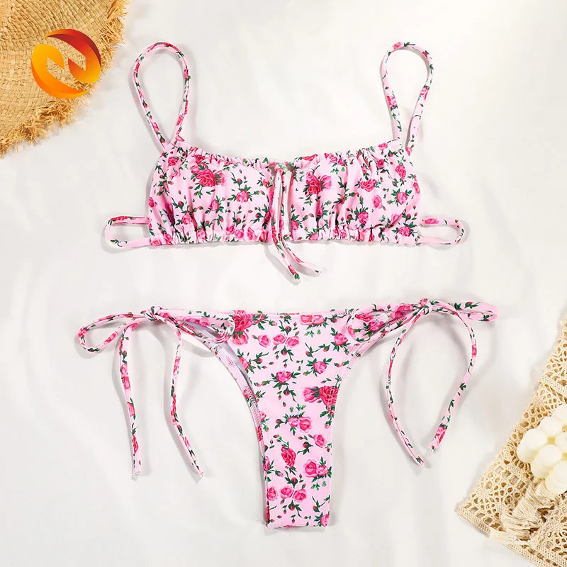 High Thong Two Pieces Bikini Micro Swimsuit Traje De Bano Repreve ...