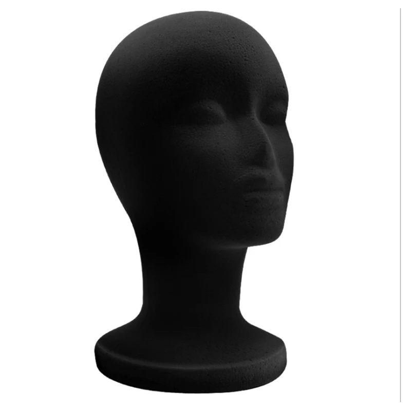 Female Foam Head Model Mannequin Head Styrofoam Wig Head With Stand And