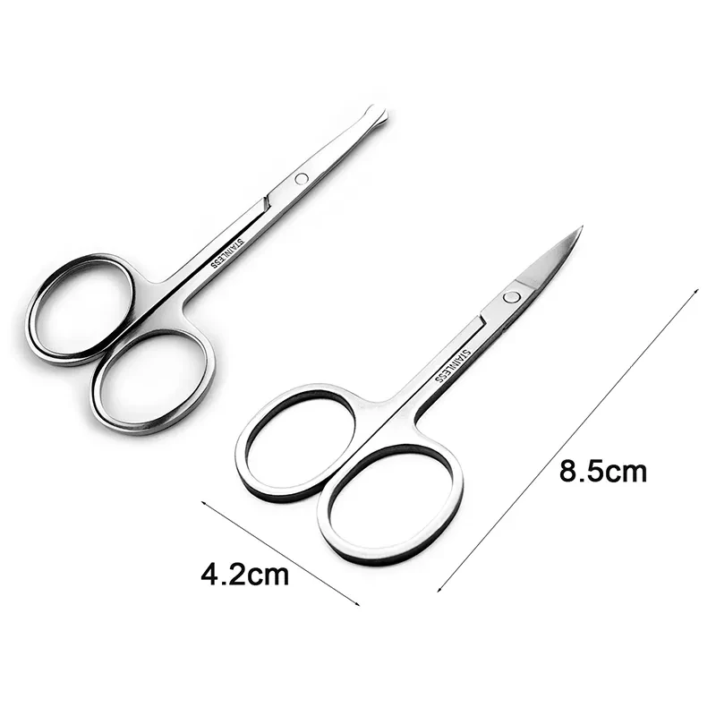 product hot selling pink handle eyebrow trimming scissors stainless steel eyebrow scissors-8