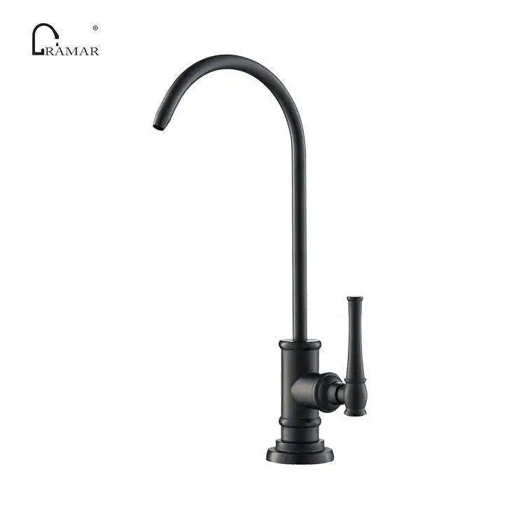 cUPC Distributeur d'eau potable en laiton Robinet de cuisine en noir mat