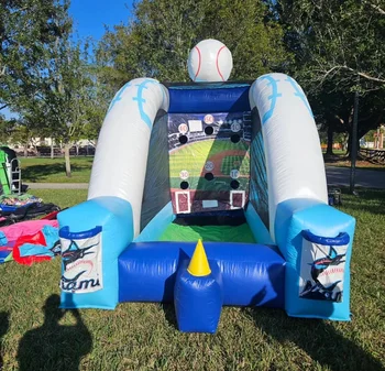 Commercial Rental  Inflatable Football Soccer Basketball Baseball Game Or 4 In 1 Inflatable Sports Game