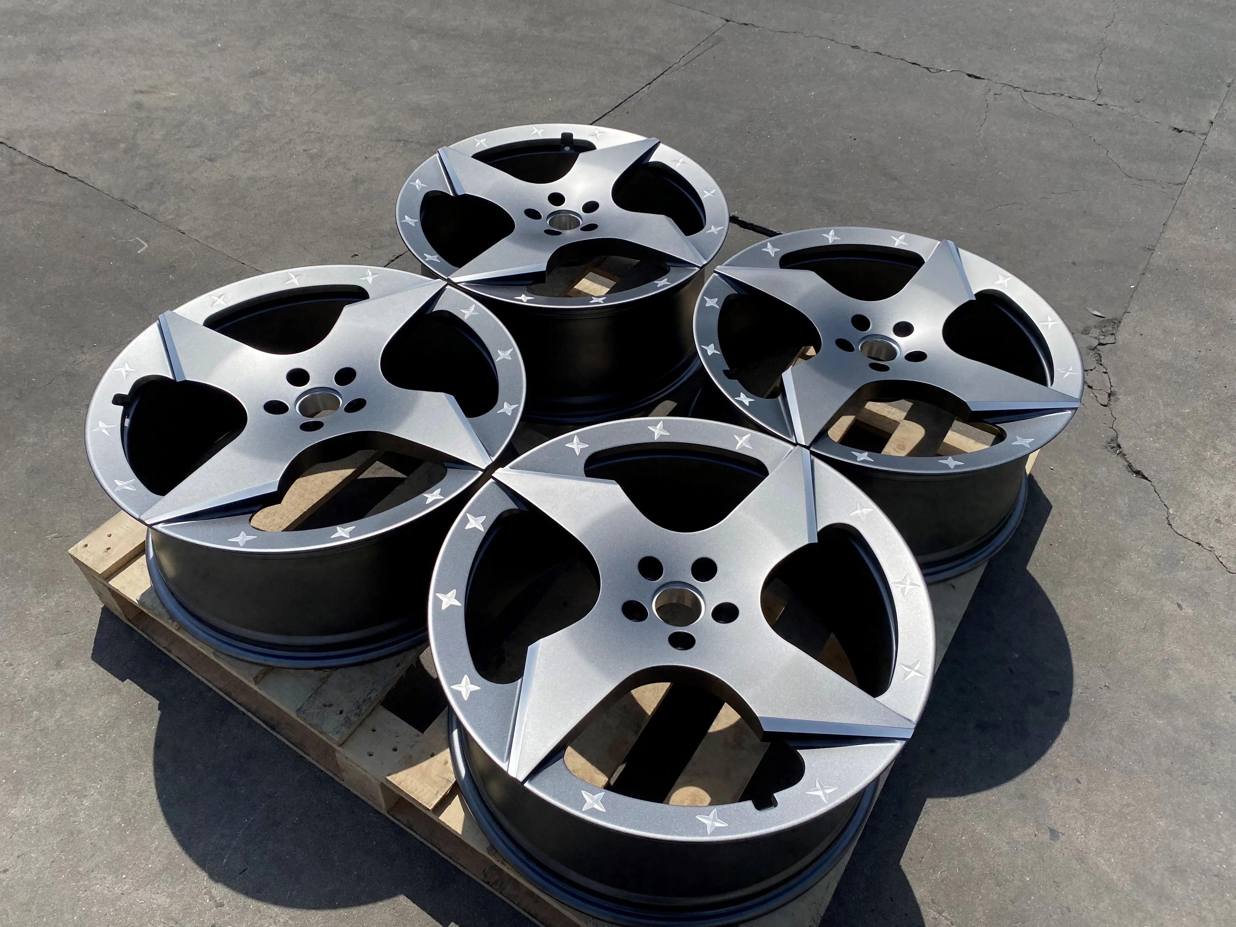 GVICHN monoblock four spokes aluminum alloy forged wheels 16 17 18 19 20 21 22 23 24 inch 5x112 5x114.3 5x120 multi color rim