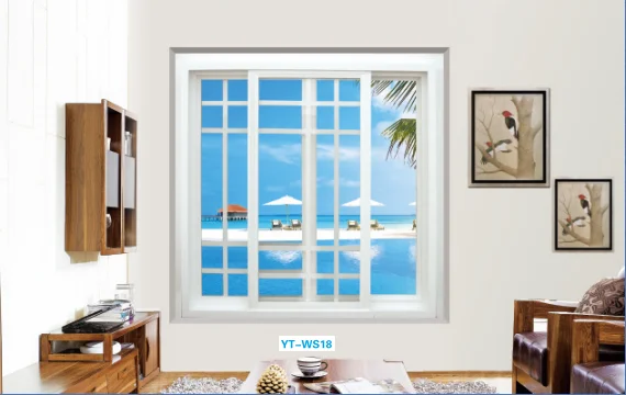 Modern Design White Pvc Sliding Window Prefabricated House Anti Burglary Anti Mosquito Upvc windows