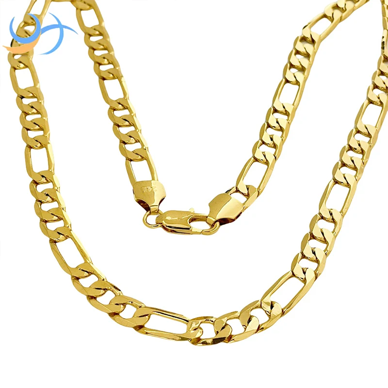 Men's Hip Hop Popcorn Brass Cuban Chain for Party
