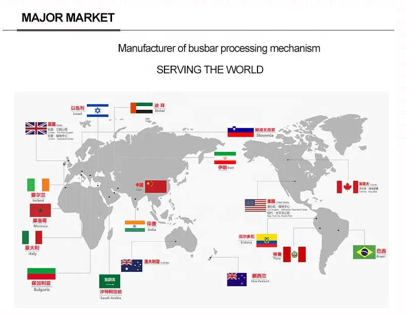 Three-in-one cnc multifunctional busbar 