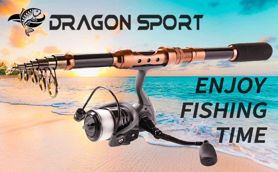 dragon sport carbon telescopic fishing rod
