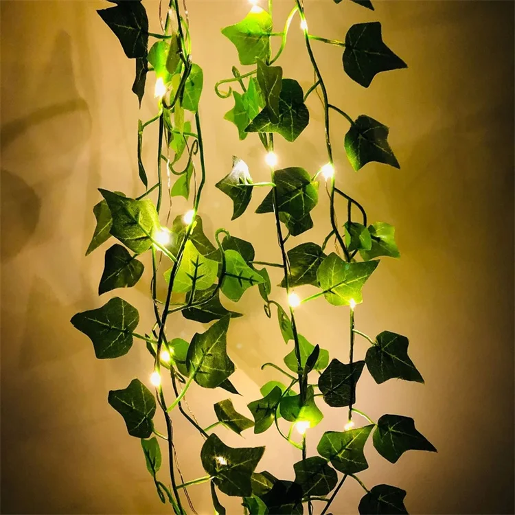 Led knstliche Efeu Rebe hngen Green Leaf Pflanze Garland String Licht fr  Hochzeits feier Garten Wand dekoration