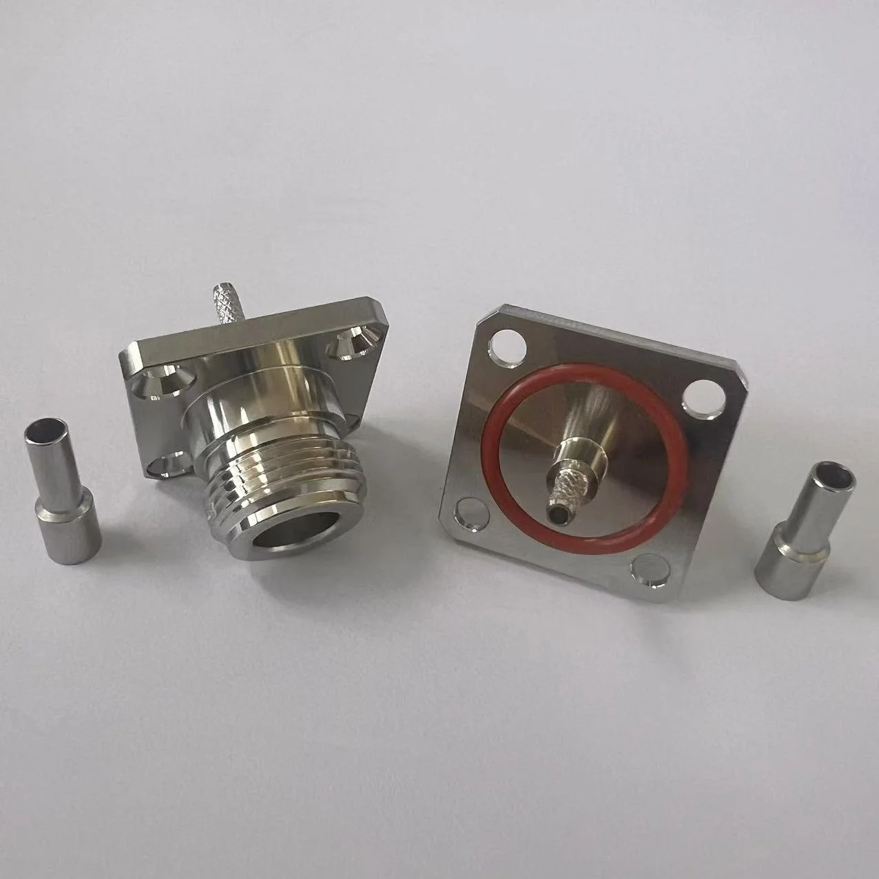 product waterproof n kf15 coaxial connector flange n female connector for rg316 rg174 cables-1