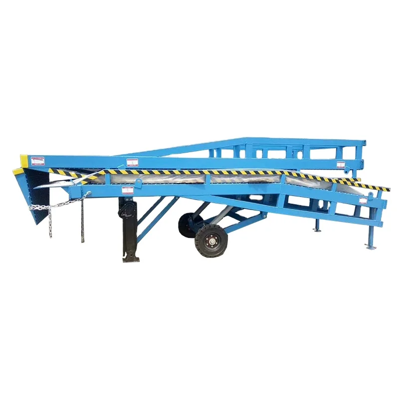 7LYQ SevenLift Mobile Hydraulic Adjustable Foldable Forklift Loading Portable Container Movable Dock Yard Ramp for Trucks