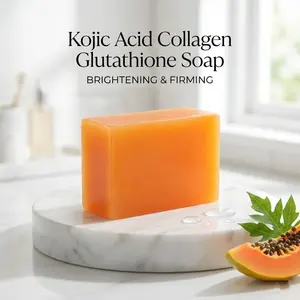 Low MOQ Kojic Acid Collagen Glutathione Soap Exfoliating Facial Set Natural Skin Care Solid Bar Soap Customizable Logo Low Price