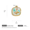 Mermaid 2A  pearls gradient 16.5x18.5mm = 2PCS