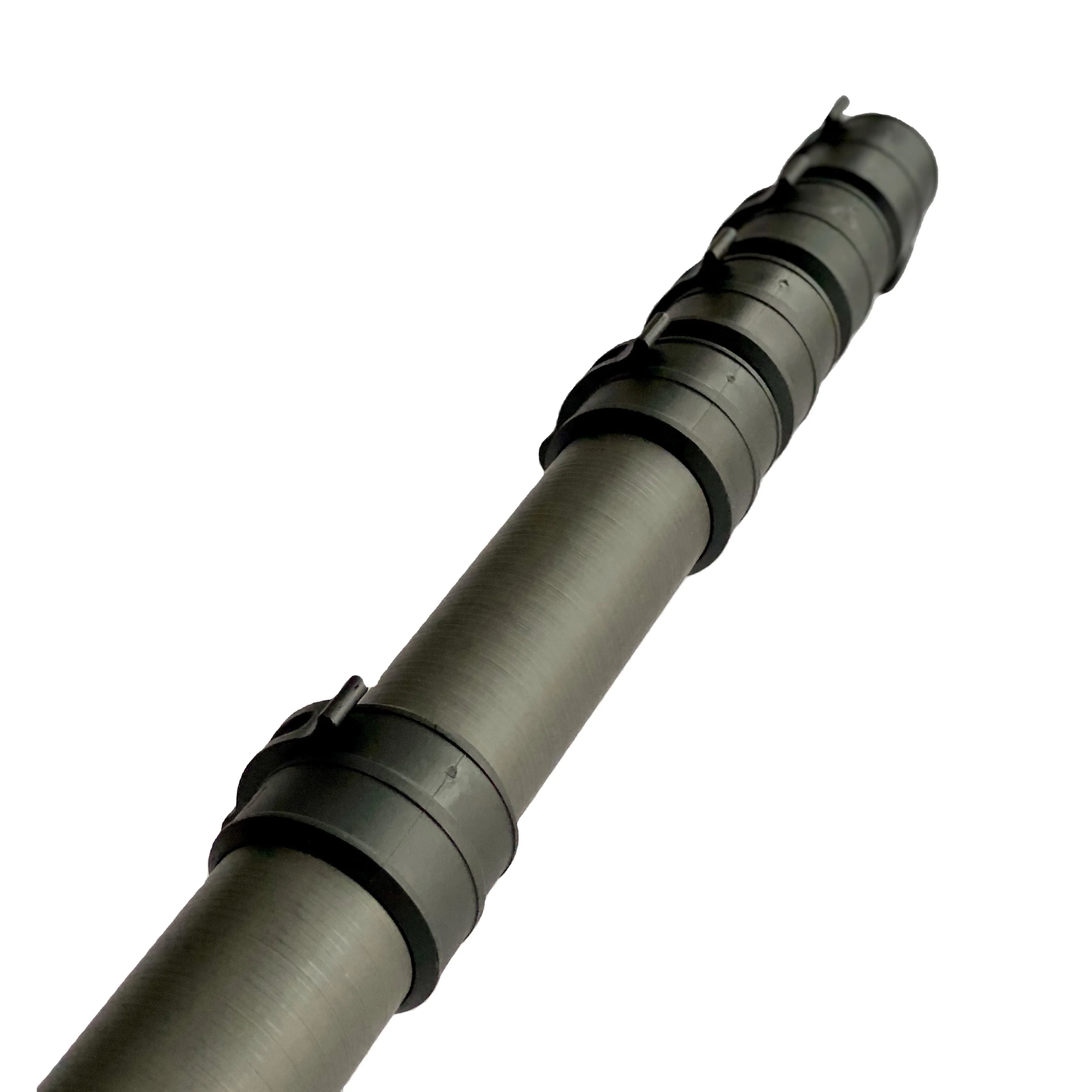 40 ft telescopic fishing pole Hastings Hot Stick - (53-HV-240) spooled with 12 lb CNER Carbon Fiber Telescoping Mount