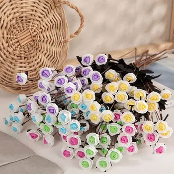 New Sale Cheap Wedding Supplies Home Decoration PE Artificial Flower Plants Bouquet Bulk Artificial Flower