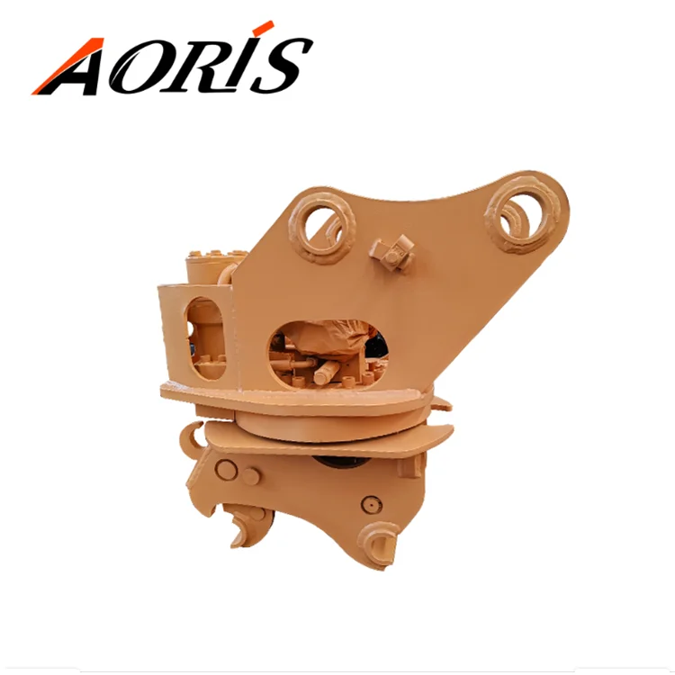 Excavator Rotator Hydraulic Rotating Quick Hitch 45mm Couplers for Backhoe Mini 1.5-3.5 Ton Rotary Quick Hitch