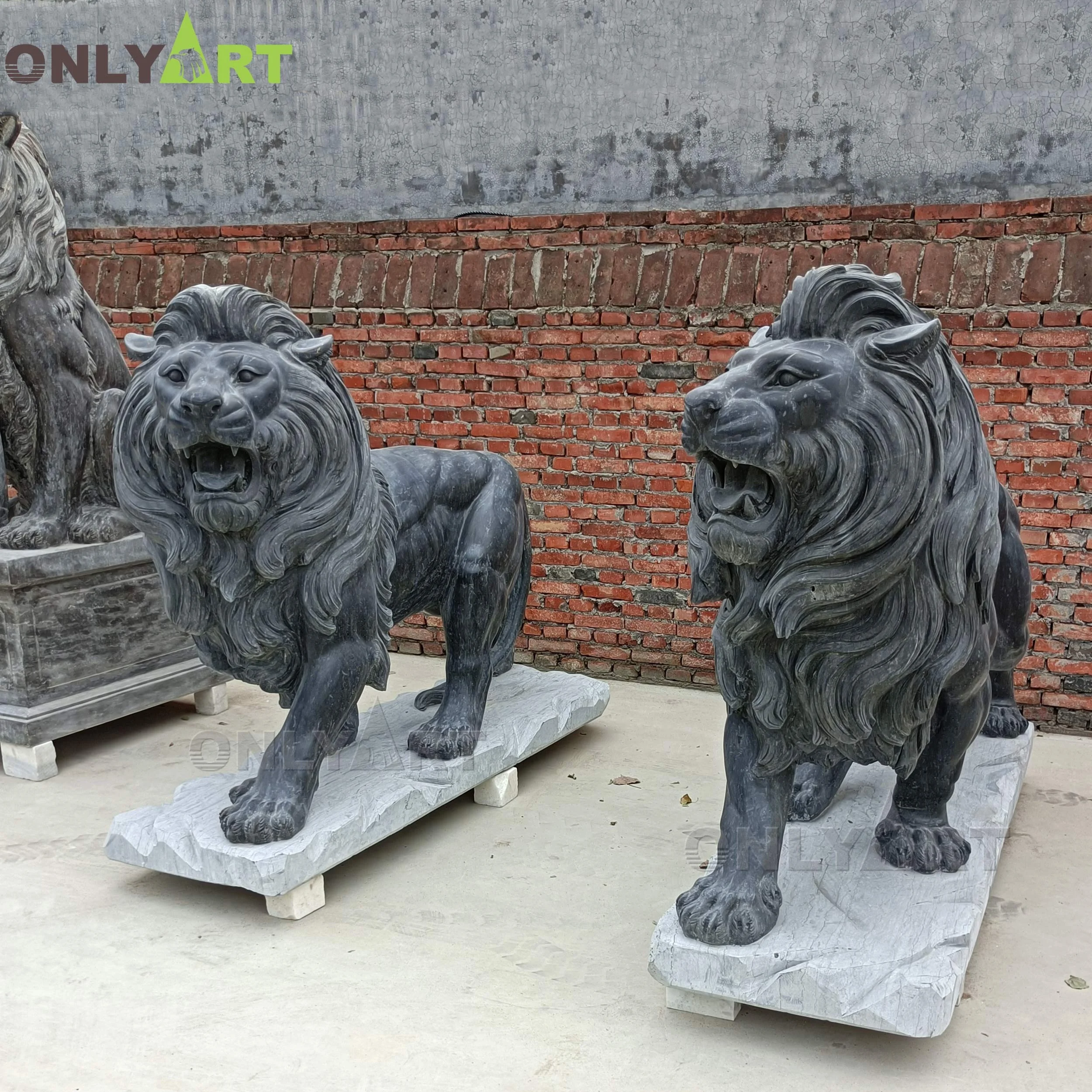 Garden Decorative Hand Carved Western Style Animal Sculpture Large ...
