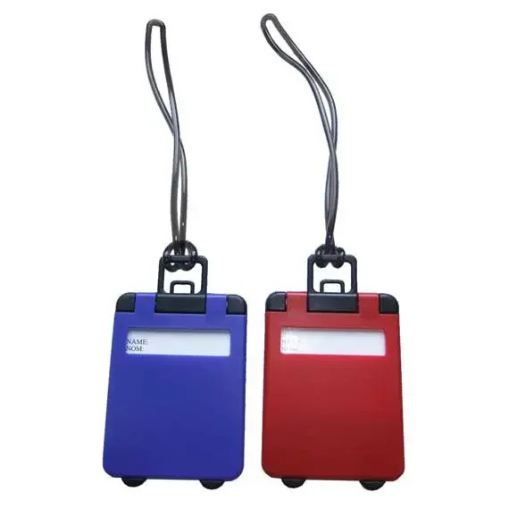 Travel Accessories Suitcase Shaped Plastic Luggage Connector Name Tags