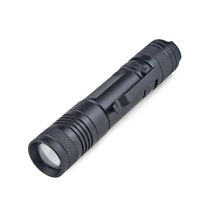 LED Torch Waterproof Rechargeable Mini Torch Clamp Flashlight