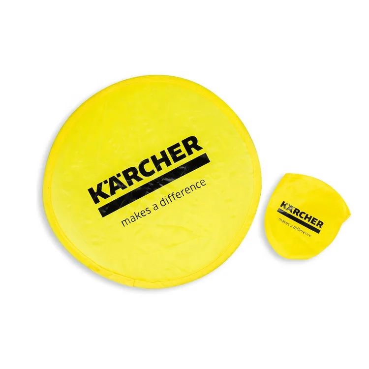 Складной Летающий ручной вентилятор складной нейлоновый флаер с мешочком на заказ