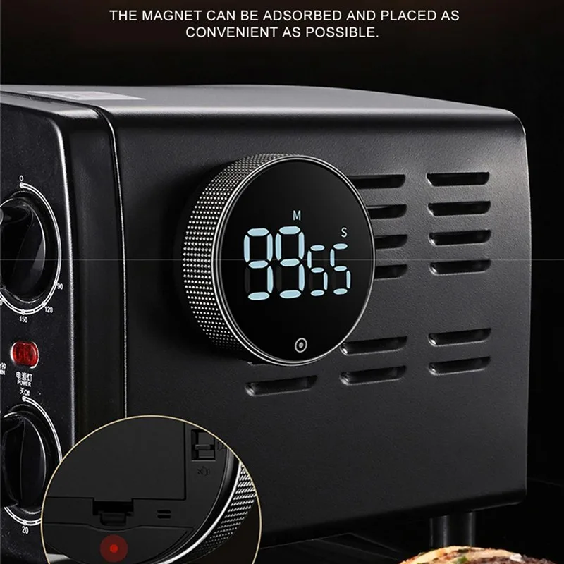 Large LED Display Classroom Countdown Clock Digital Kitchen Time Timer Visual Smart Magnetic Timer