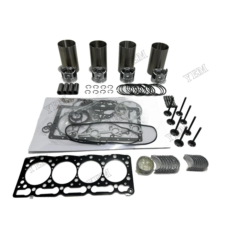 V1305 V1305-B Overhaul Rebuild Kit for Kubota Engine B2710HSD F3060 X-20 Tractor
