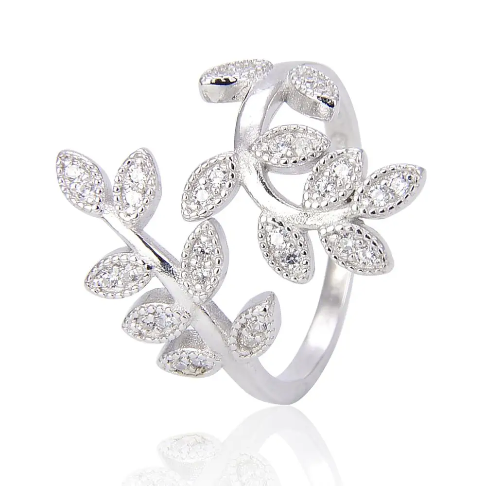 Estilo de moda de retorcido hojas deseo flor apertura anillo dedo índice  Mujer| Alibaba.com