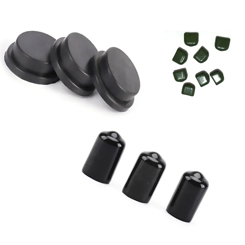 LongCheng Custom Pipe Water Hole End Seal Silicone Rubber Products Bung Dust Cover Plugs Butyl Silicone Rubber Plug Stopper