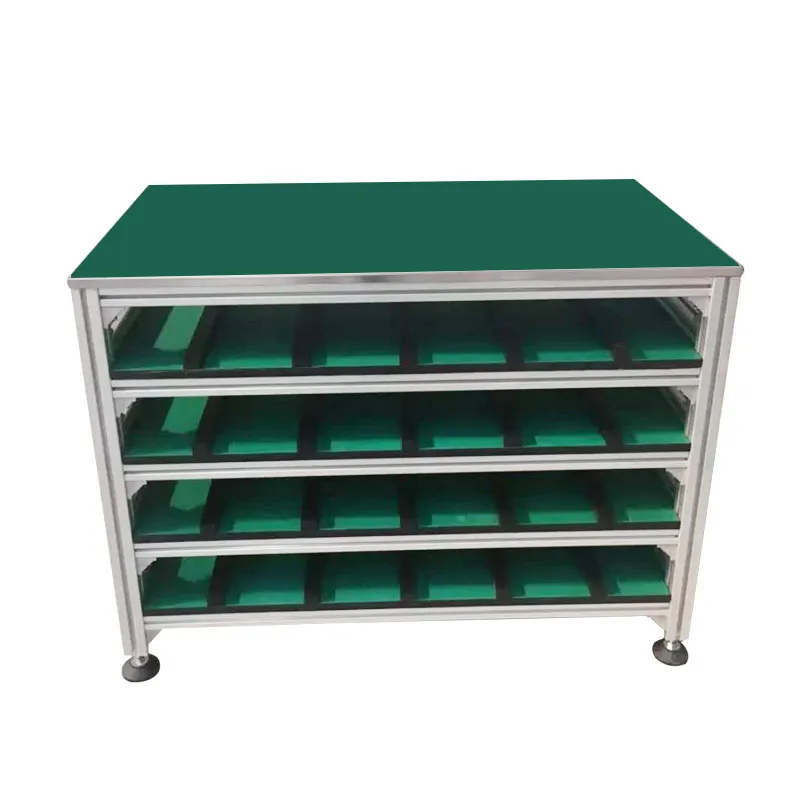 Industrial Aluminum Workbench Assembly Line Worktable with Drawers
