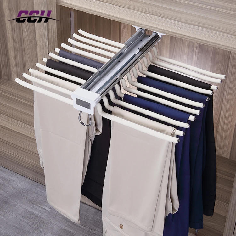 Wardrobe Pull Out Sliding Clothes Hanger Modern Storage