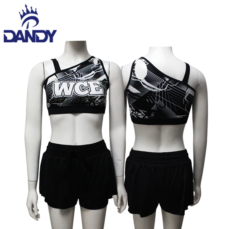 Dandy Custom Sublimation Sexy Cheer Dance Costumes Cheer Practice Wear Running Athletic Shorts 1310