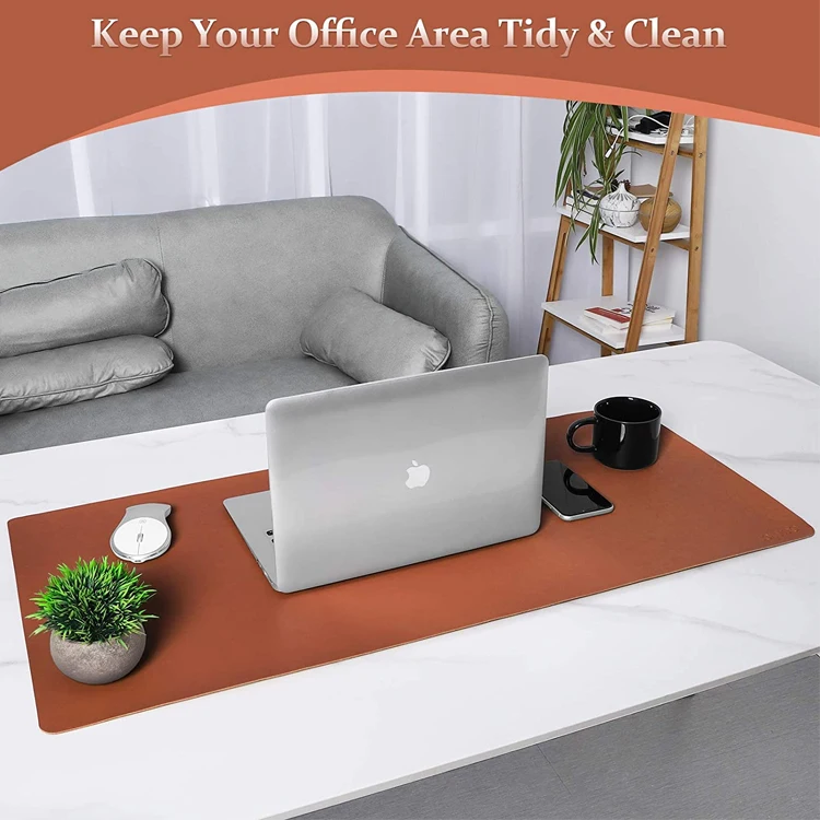 Doublesided Use Cork Leather Desk Mat Smooth Extended Large Mouse Pad