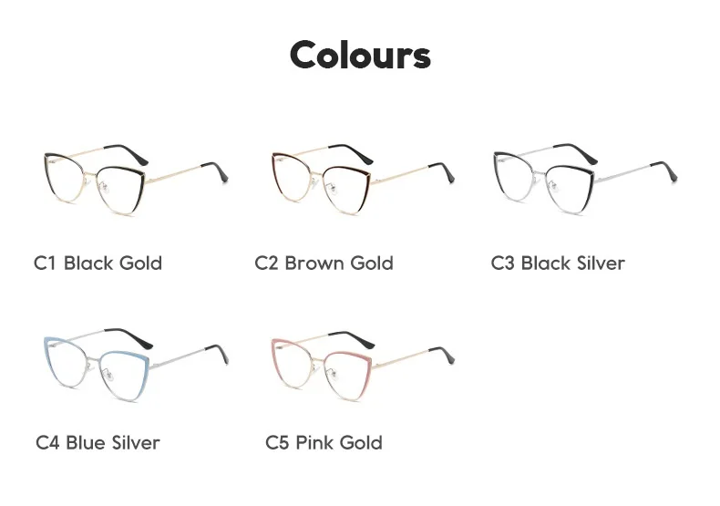 Wholesale Eyeglasses Frames Trending Glasses Metal Temple Cat Eye Designer Frames Eyeglasses