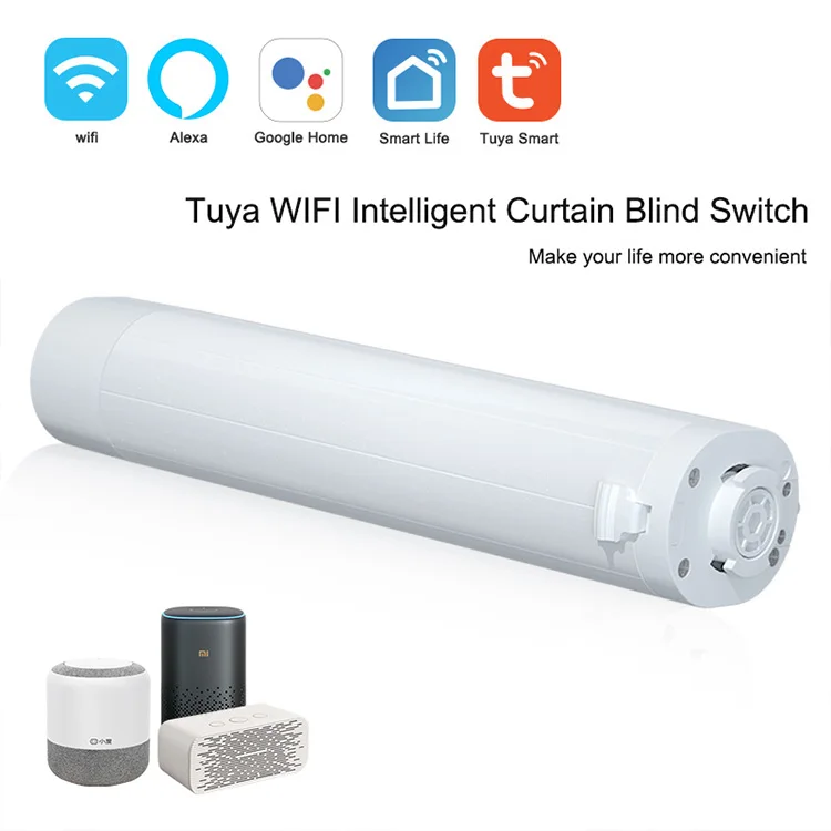 Wifi  Wireless Electric Curtain Motor Quicklink Motorized Curtain and Track Automation App Control Curtain for Smart Home System